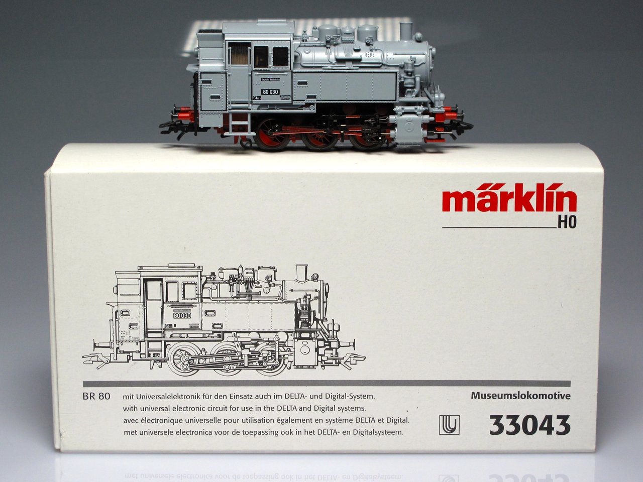 MARKLIN 33043 Locomotora Vapor Serie 80 DRG Museum