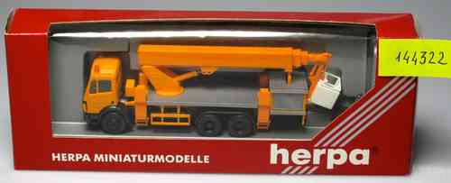 HERPA 144322 Camión grúa naranja con cesta