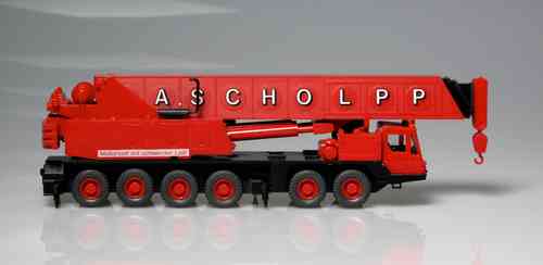 Truck Crane "Scholpp A." Red (NO BOX) 1:87