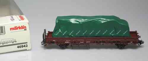 MARKLIN 46942 Vagón con carga y lona verde
