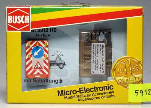 BUSCH 5912 Set Micro Electronic de señal de tráfico HO