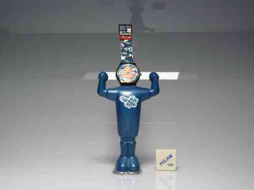 Reloj pulsera " LOOKA 1996 " con personaje soporte azul (SIN ESTUCHE)