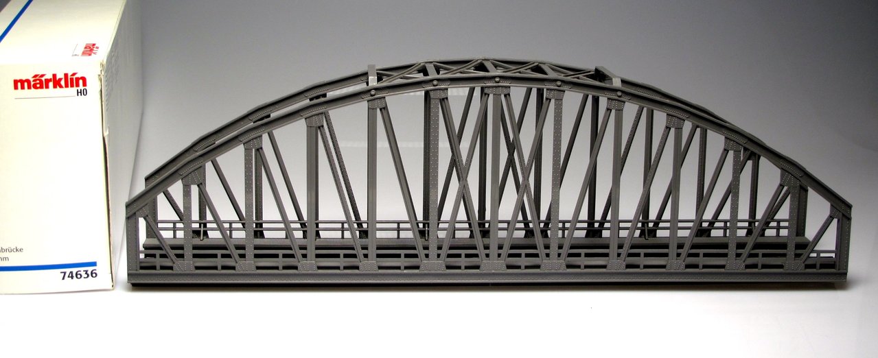 Märklin 74636 Puente de arco de 360 ​​mm importado de Alemania H0 