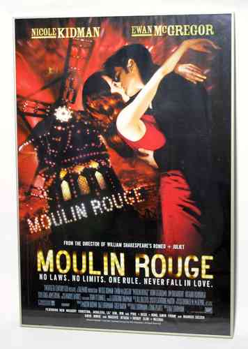 Cartel de cine enmarcado "Moulin Rouge"
