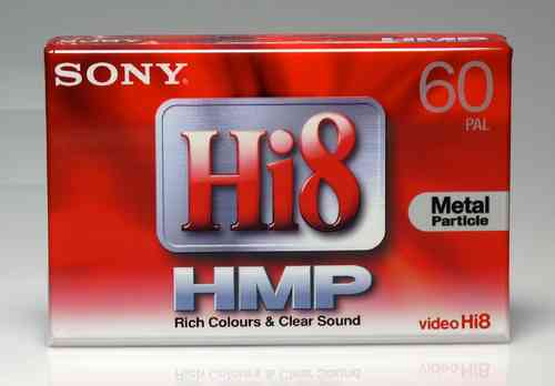 Cinta virgen de vídeo Hi8 HMP 60 m. PAL de SONY