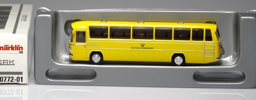 MARKLIN 00772 01 A Mercedes Benz O302 Bundespost Yellow 1:87