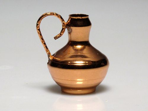 R 347 Amphora antique miniature brass-copper