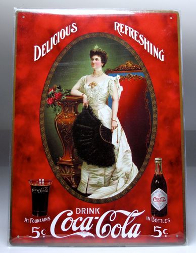 R 361 Panel made of sheet publicity of "COCA COLA"