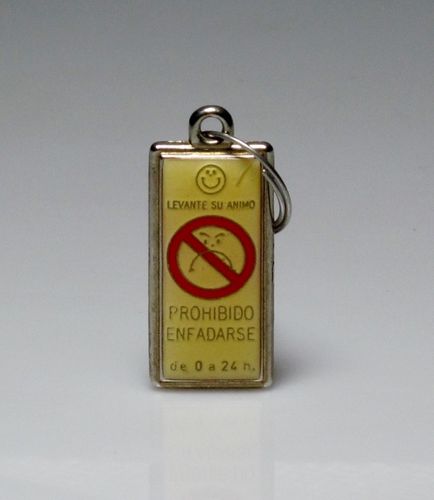 R 387 Keychain metallic "Prohibited angry" (WITHOUT BOX)