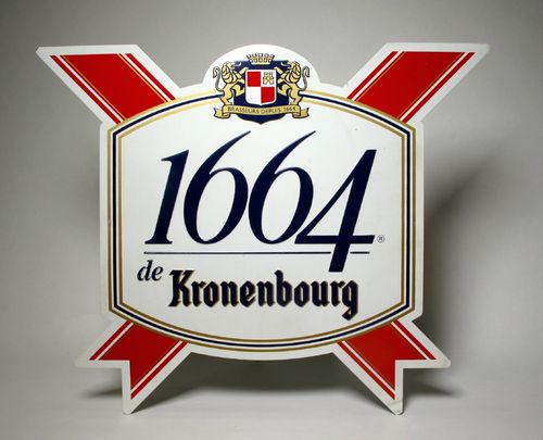R 476 Placa metálica de publicidad "1664" de Kronenbourg