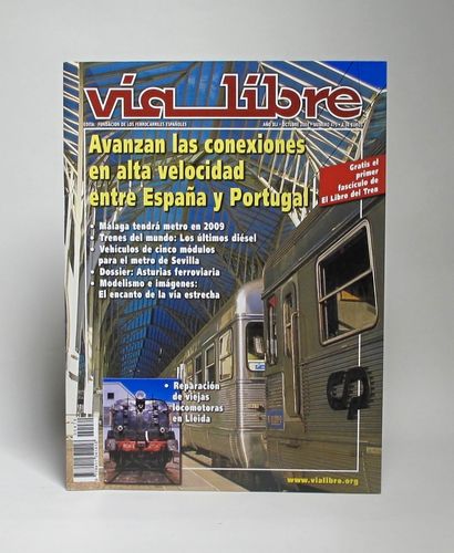R 602 Magazine "Vía libre" October 2004 No. 479. The railway magazine.